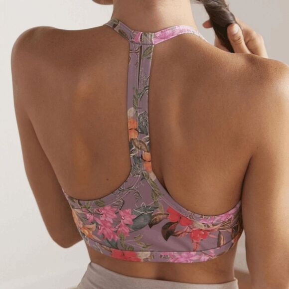 Beyond Yoga Silverberry Bloom Luxe Floral Sports Bra Large NWT - Picture 8 of 8